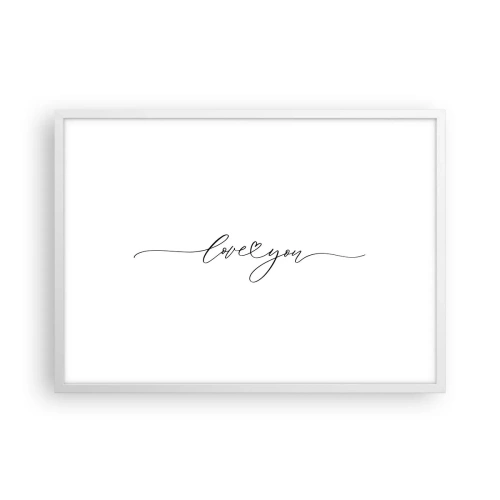 Plakat w białej ramie - Czarno na białym - 70x50 cm