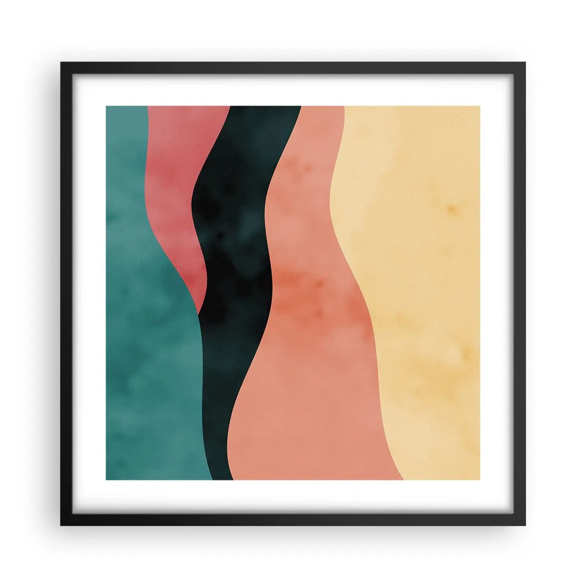 Plakat w czarnej ramie - Zgodna niezgodność - 50x50 cm