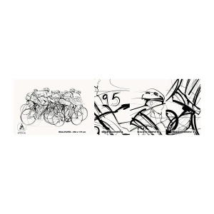 Fototapeta Próbka Samoprzylepna Deluxe Sticker - Wespół w zespół - Grafika, Rower, Sport - 100x30 cm