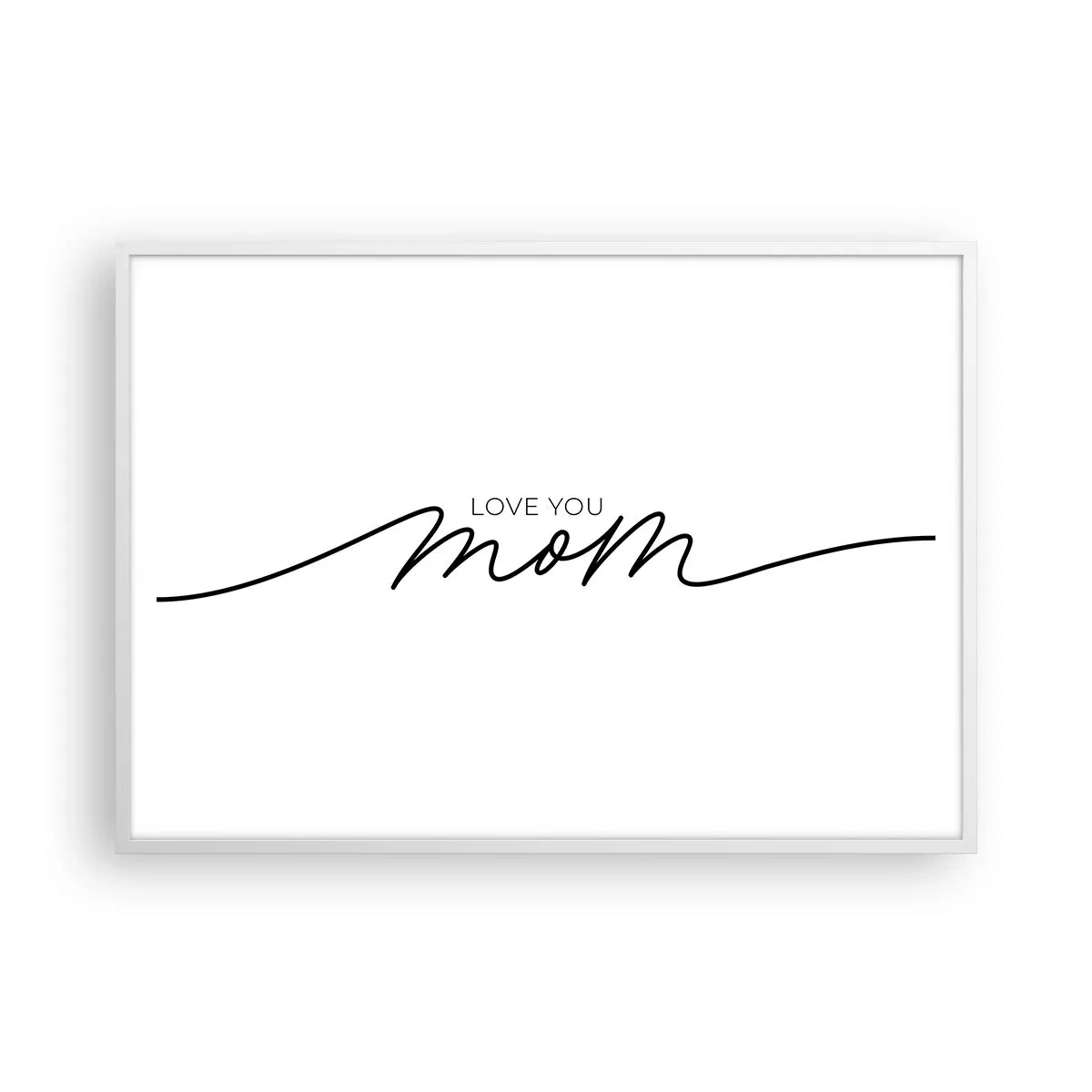 Plakat w białej ramie - Wielkie wzruszenie - 100x70 cm