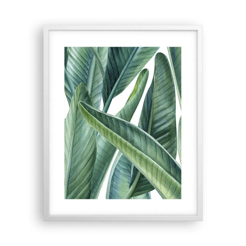 Plakat w białej ramie - Zieleń sama w sobie - 40x50 cm