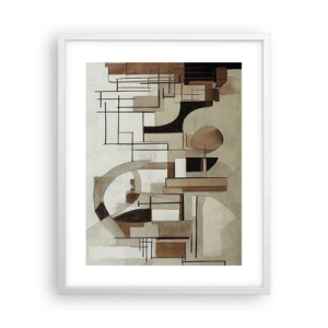 Plakat w białej ramie - Pejzaż miejski 2.0 - 40x50 cm