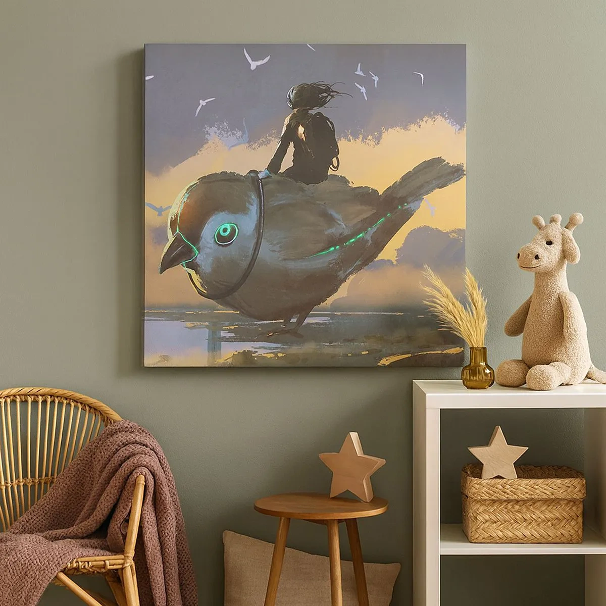 Obraz na płótnie - Przystanek w fantastycznej podróźy - 30x30 cm