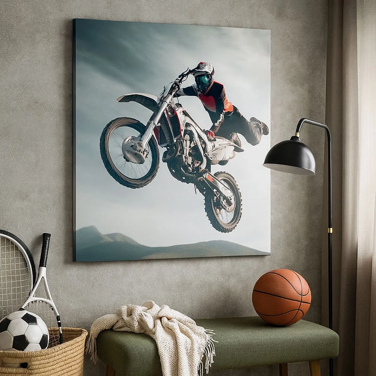 Obraz na płótnie - Nie ma zabawy bez ryzyka - 30x30 cm