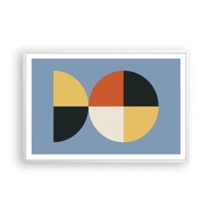 Plakat w białej ramie - Patrz i licz - 91x61 cm