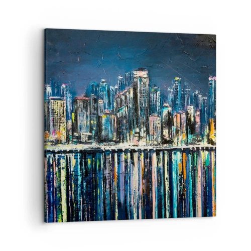 Obraz na płótnie - Kaskada swiateł - 50x50 cm