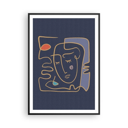 Plakat w czarnej ramie - W zamyśleniu - 70x100 cm