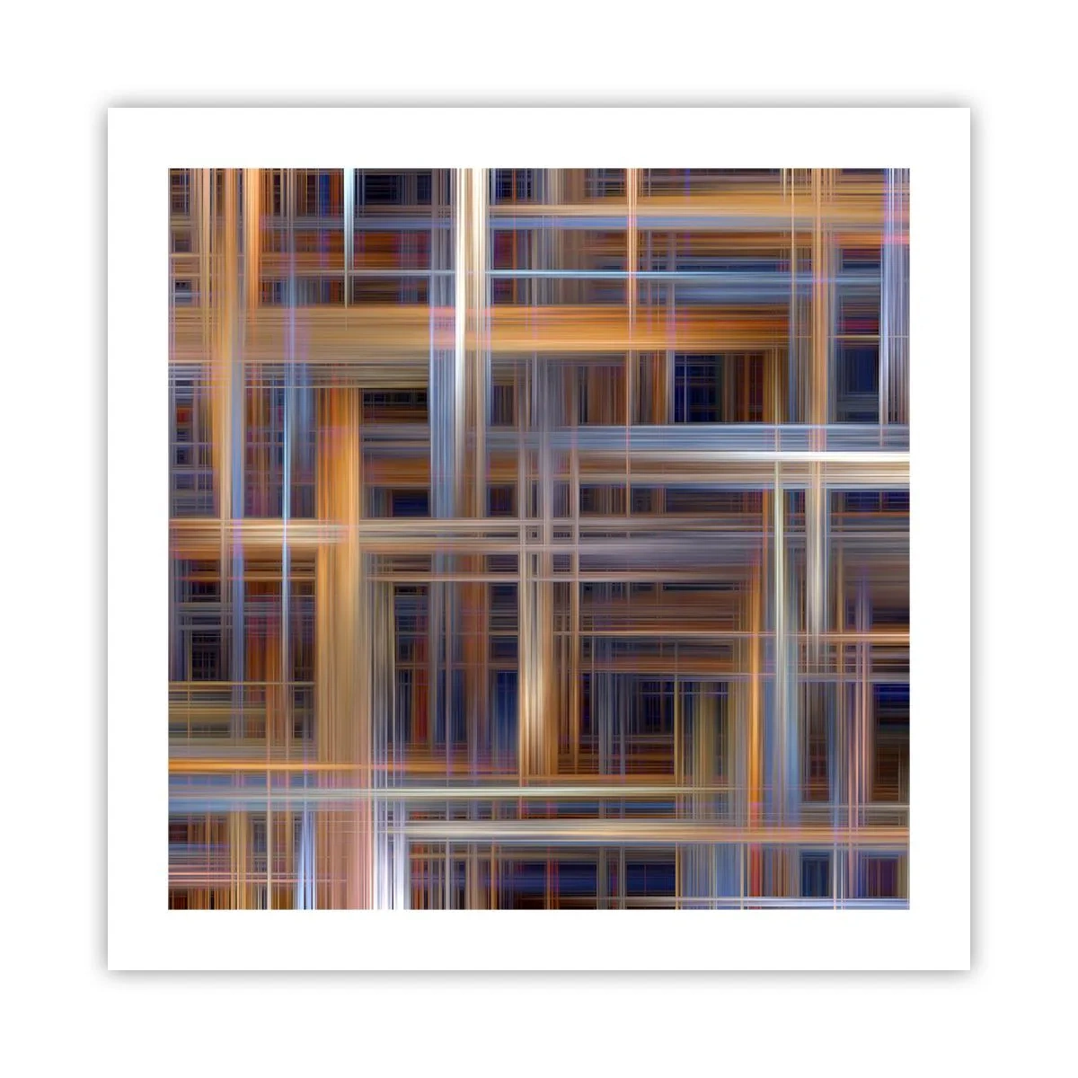 Plakat - Utkane ze światła - 50x50 cm