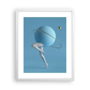 Plakat w białej ramie - A planety szaleją - 40x50 cm