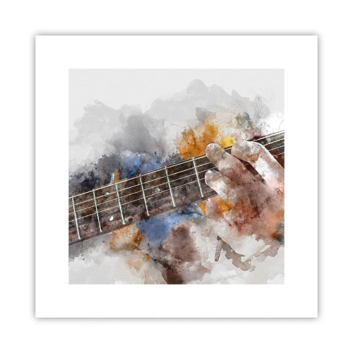 Plakat - Poezja między strunami - 30x30 cm