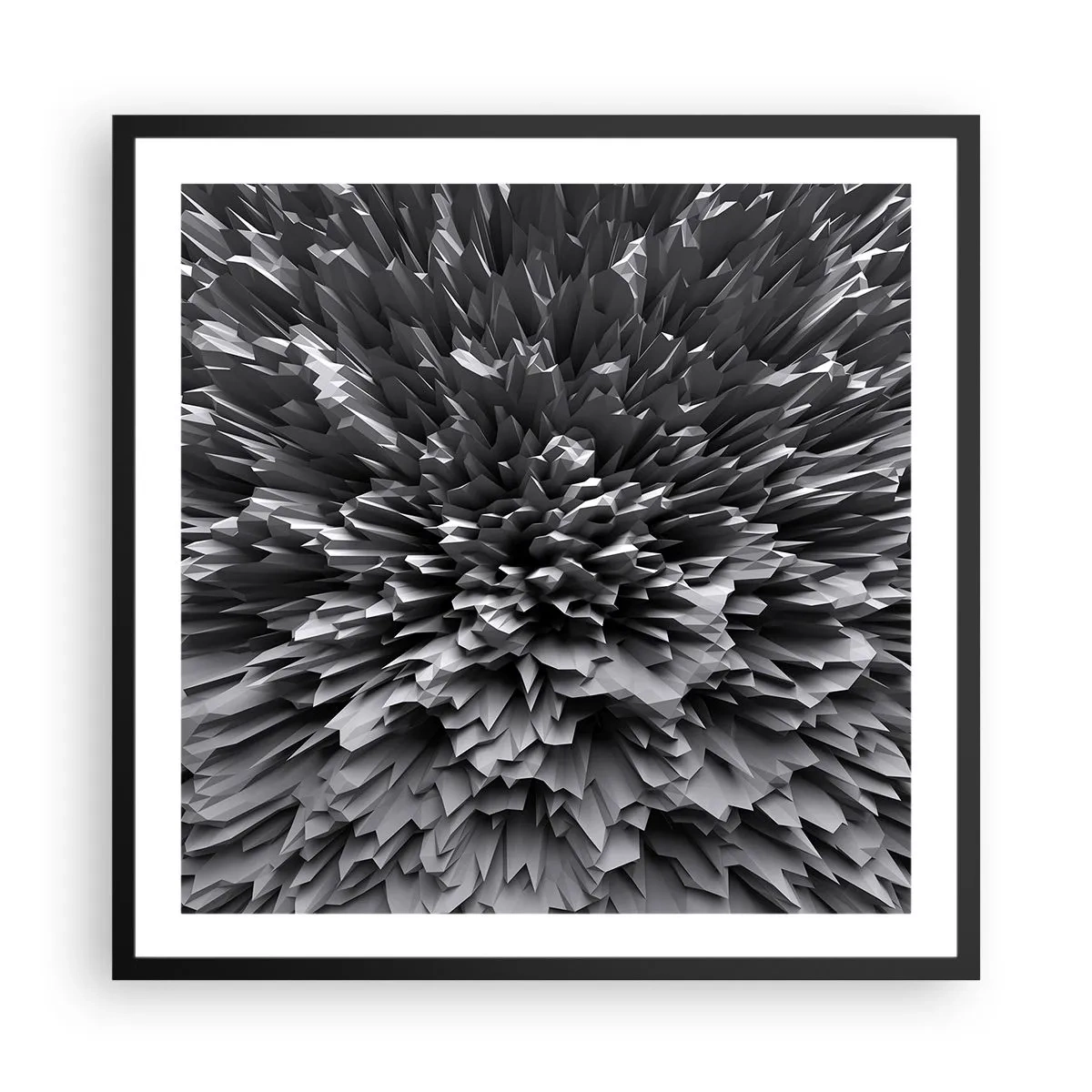 Plakat w czarnej ramie - Już ostrzej się nie da - 60x60 cm