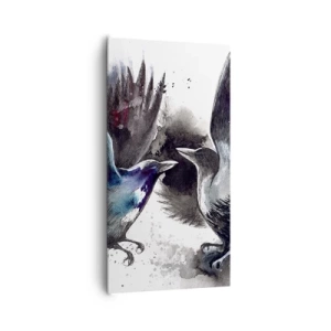 Obraz na płótnie - Kruk krukowi… - 65x120 cm