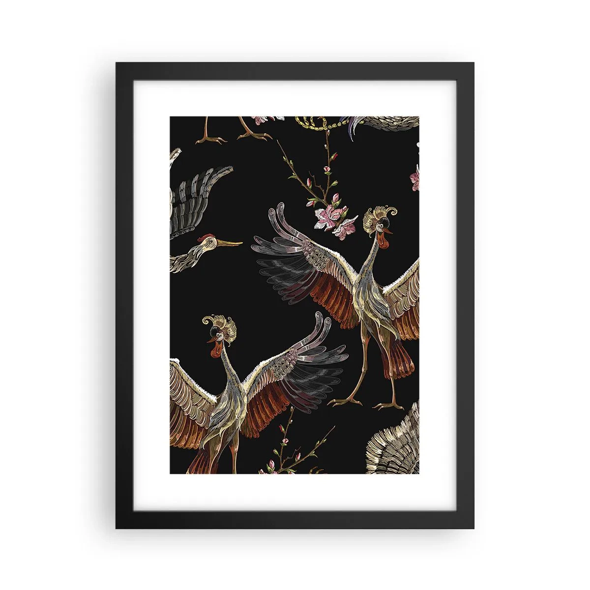 Plakat w czarnej ramie - Baśniowy ptak - 30x40 cm