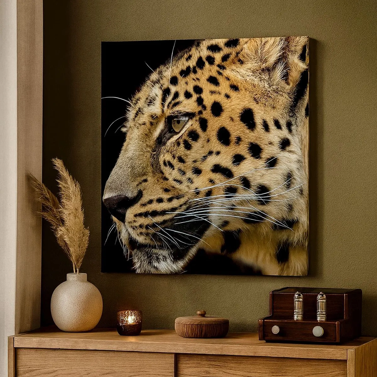 Obraz na płótnie - Spokojny, skupiony, gotowy - 30x30 cm