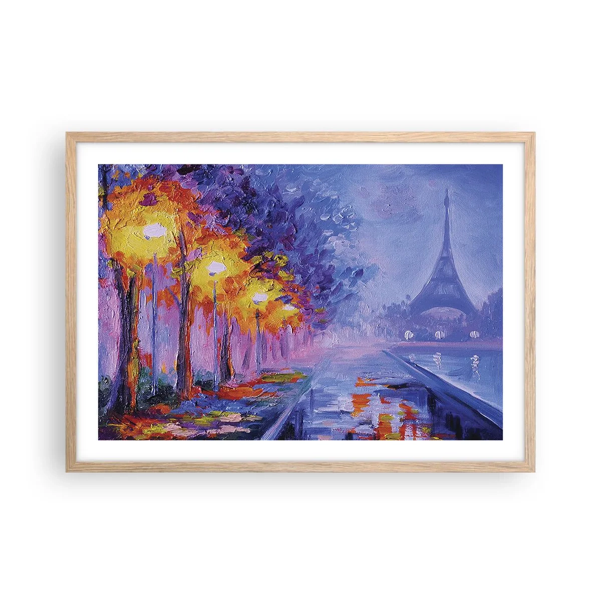 Plakat w ramie jasny dąb - Wymarzony spacer - 70x50 cm