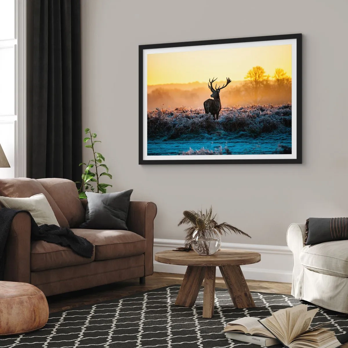 Plakat w czarnej ramie - Koronowany na swoich włościach - 40x30 cm