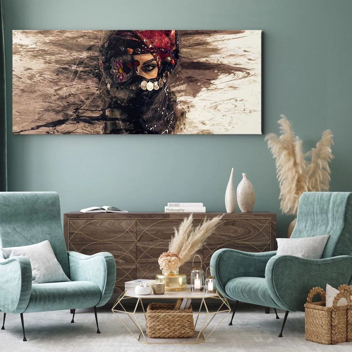 Obraz na płótnie - Co najmniej niepokojąca - 100x40 cm