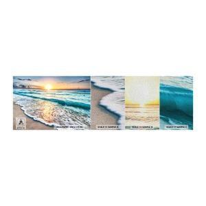 Fototapeta Próbka Premium Sand - Widok wart zachodu - Krajobraz, Plaża, Zachód Słońca - 100x30 cm