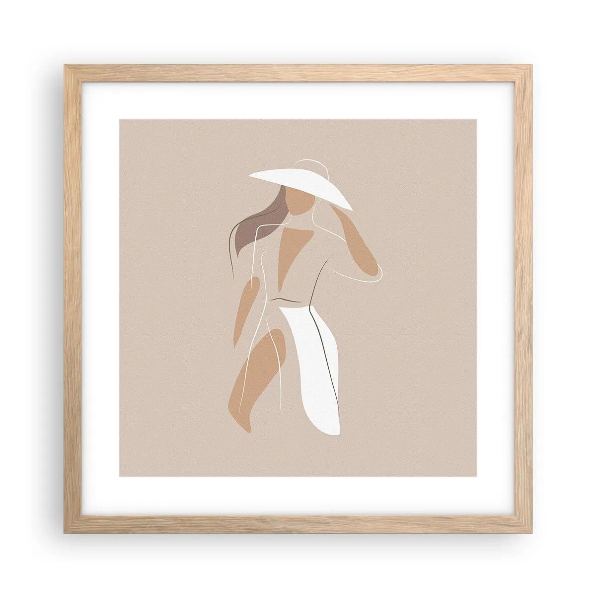 Plakat w ramie jasny dąb - Moda to zabawa - 40x40 cm