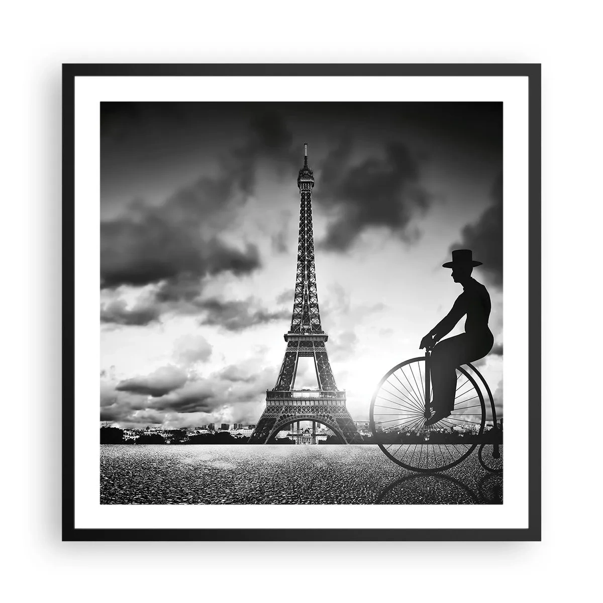 Plakat w czarnej ramie - Tęsknota do Belle Epoque - 60x60 cm