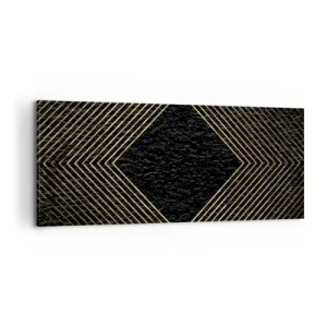 Obraz na płótnie - Geometria w stylu glamour - 100x40 cm