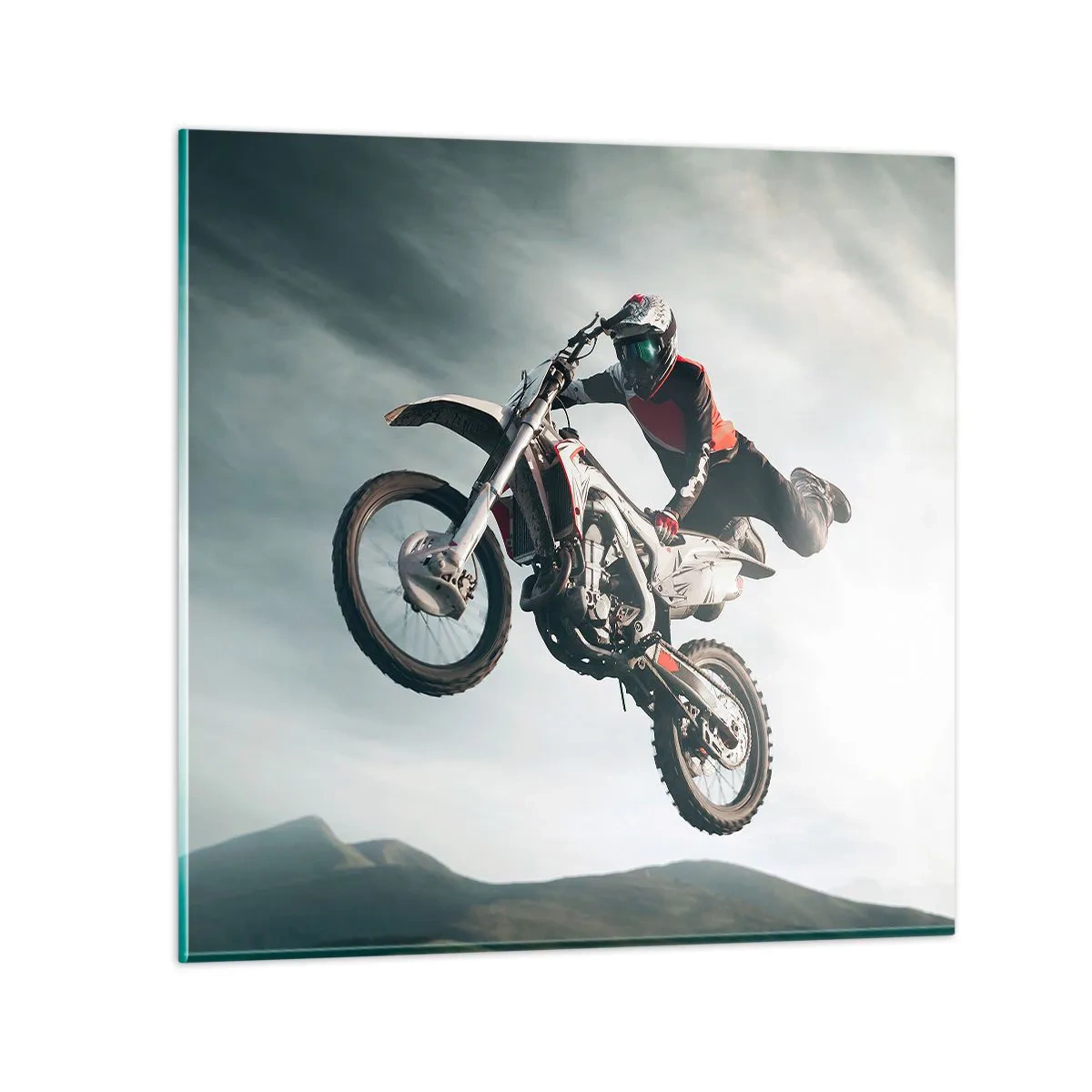 Obraz na szkle - Nie ma zabawy bez ryzyka - 50x50 cm