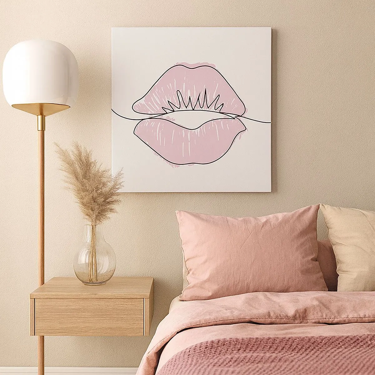 Obraz na płótnie - Gotowy do pocałunku? - 30x30 cm