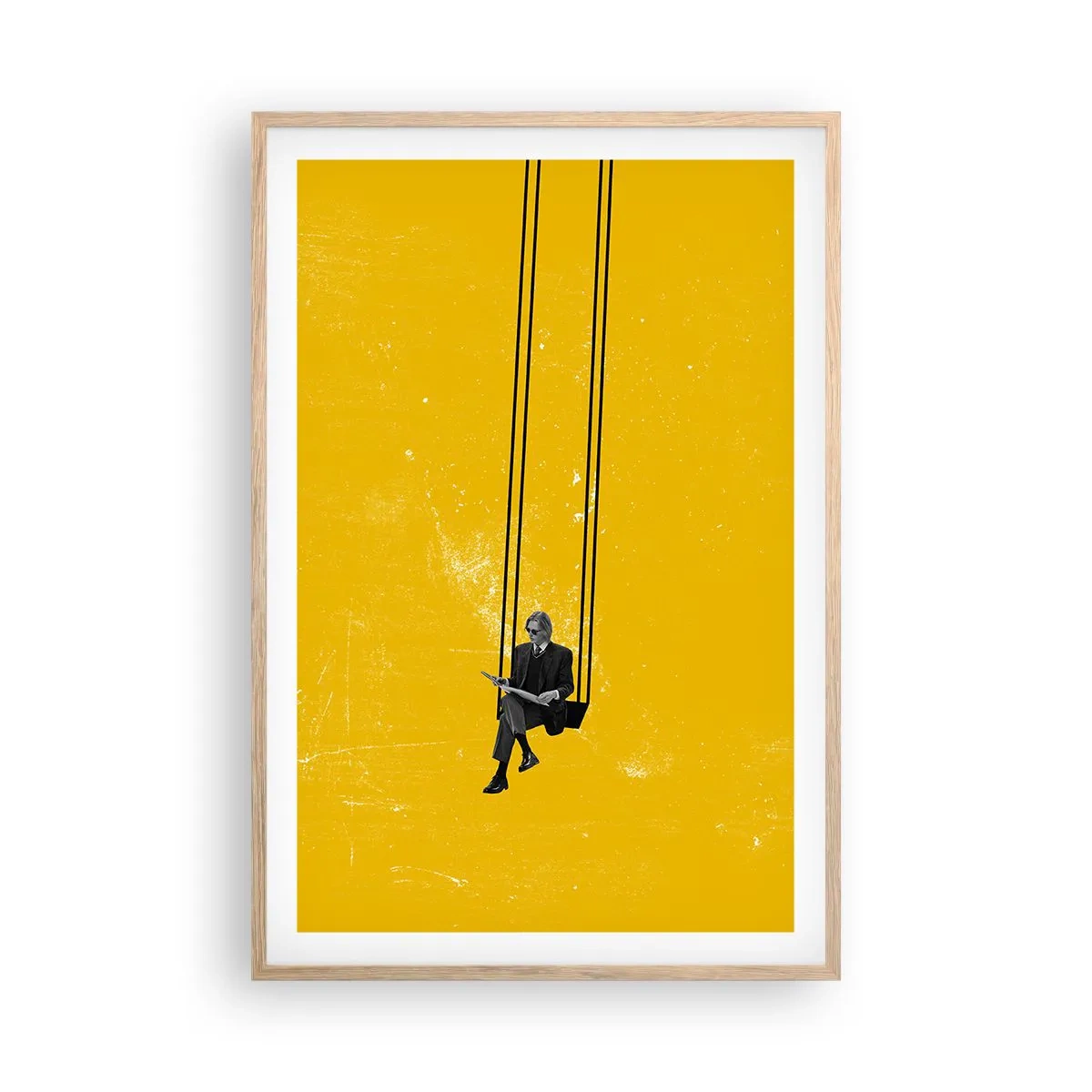 Plakat w ramie jasny dąb - Dzień jak co dzień - 61x91 cm