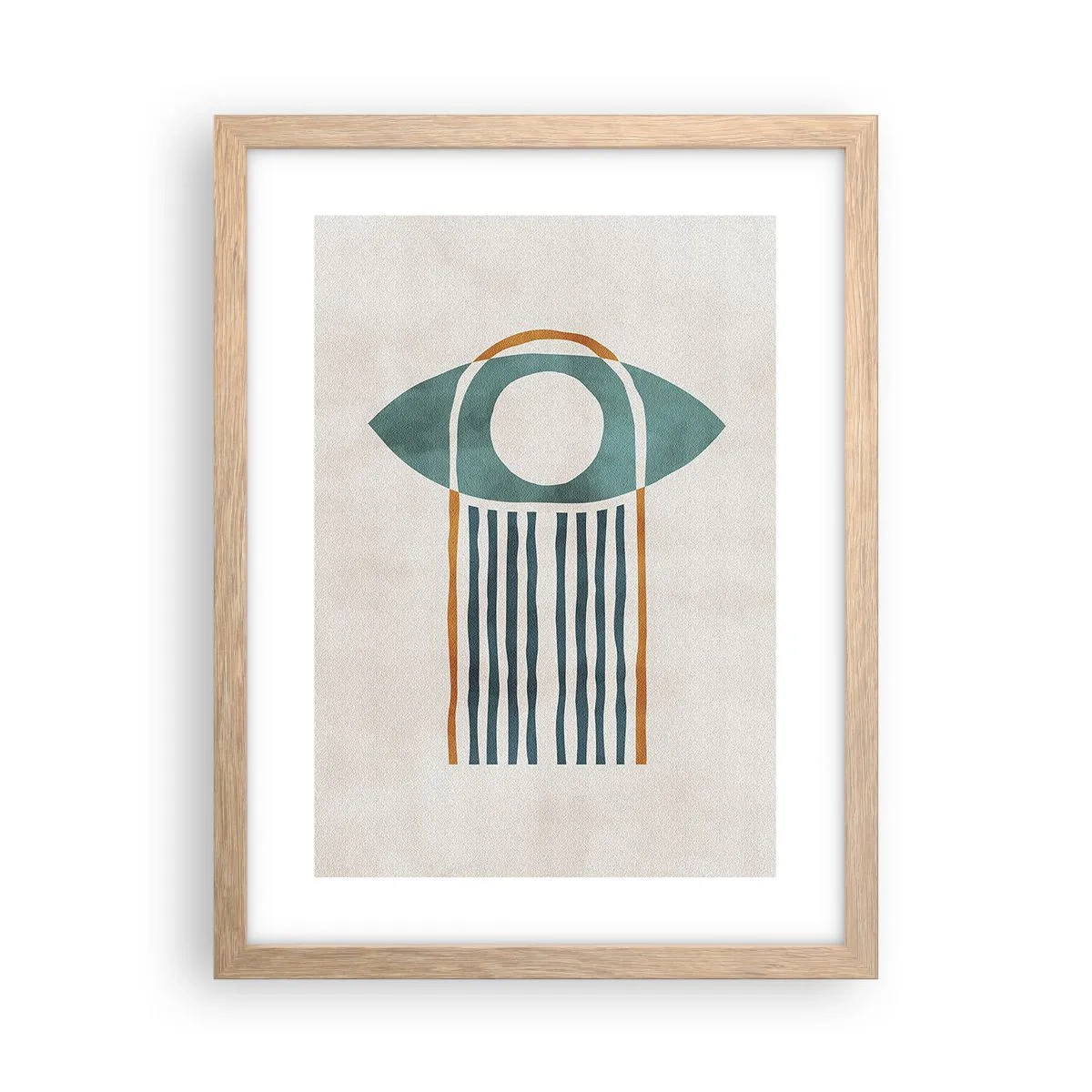 Plakat w ramie jasny dąb - Znaki i rytuały - 30x40 cm