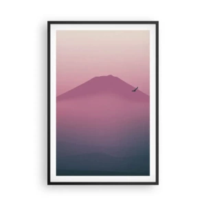 Plakat w czarnej ramie - Wędrowcy ponad chmurami - 61x91 cm