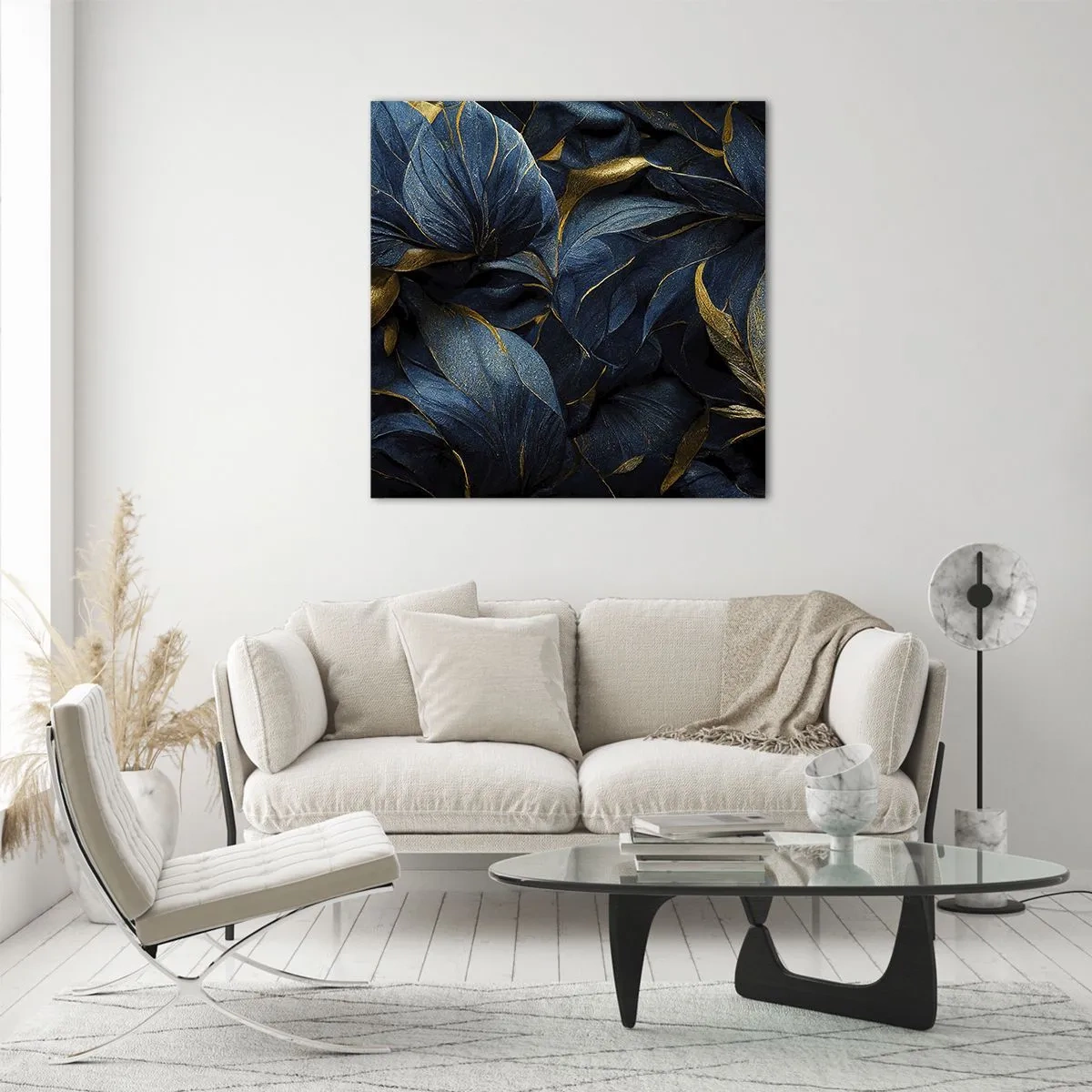 Obraz na szkle - Złotem podszyte - 70x70 cm