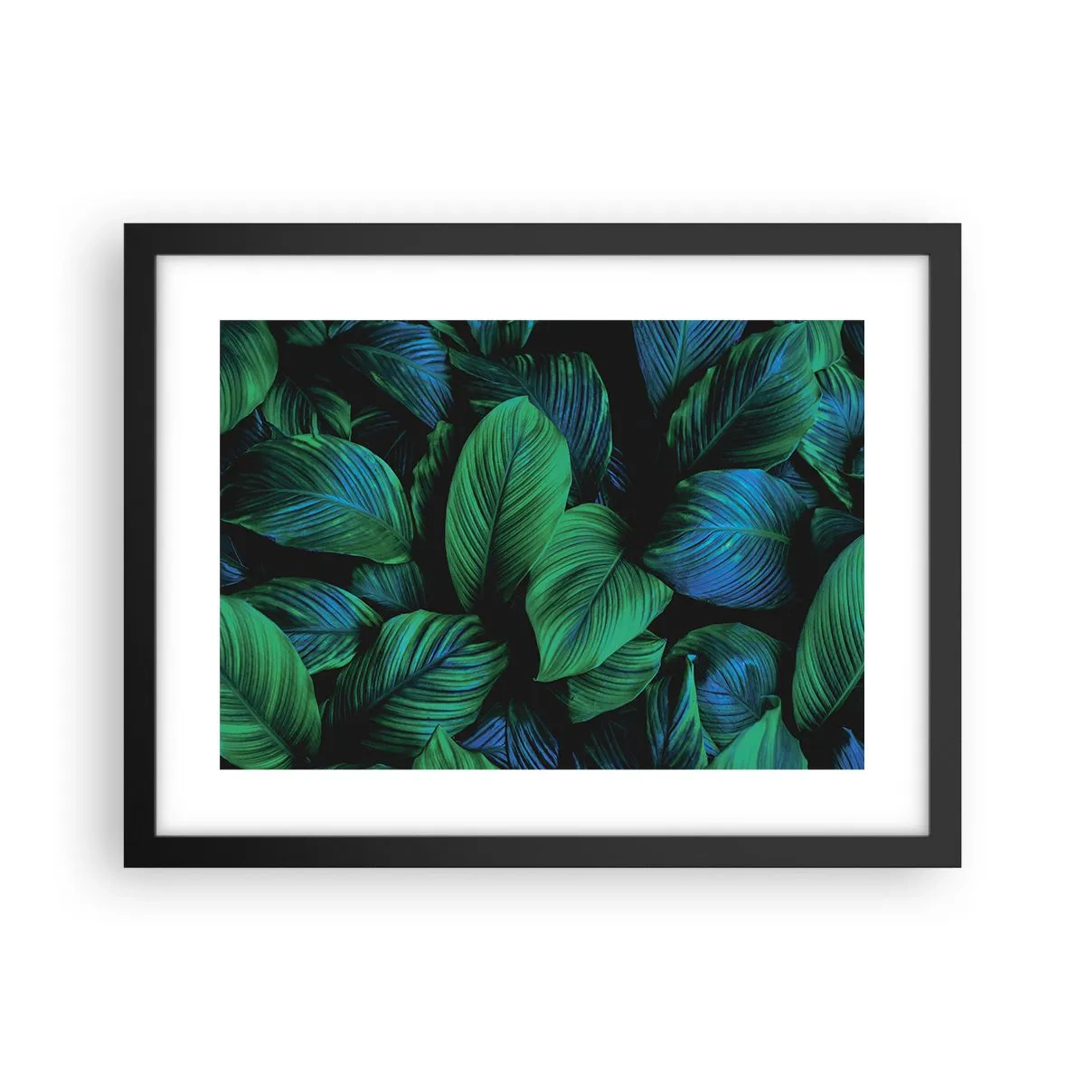 Plakat w czarnej ramie - W zielonym tłumie - 40x30 cm