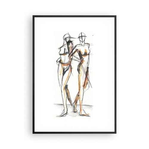 Plakat w czarnej ramie - Studium wdzięku - 70x100 cm