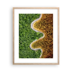 Plakat w ramie jasny dąb - Granice i przełomy - 40x50 cm