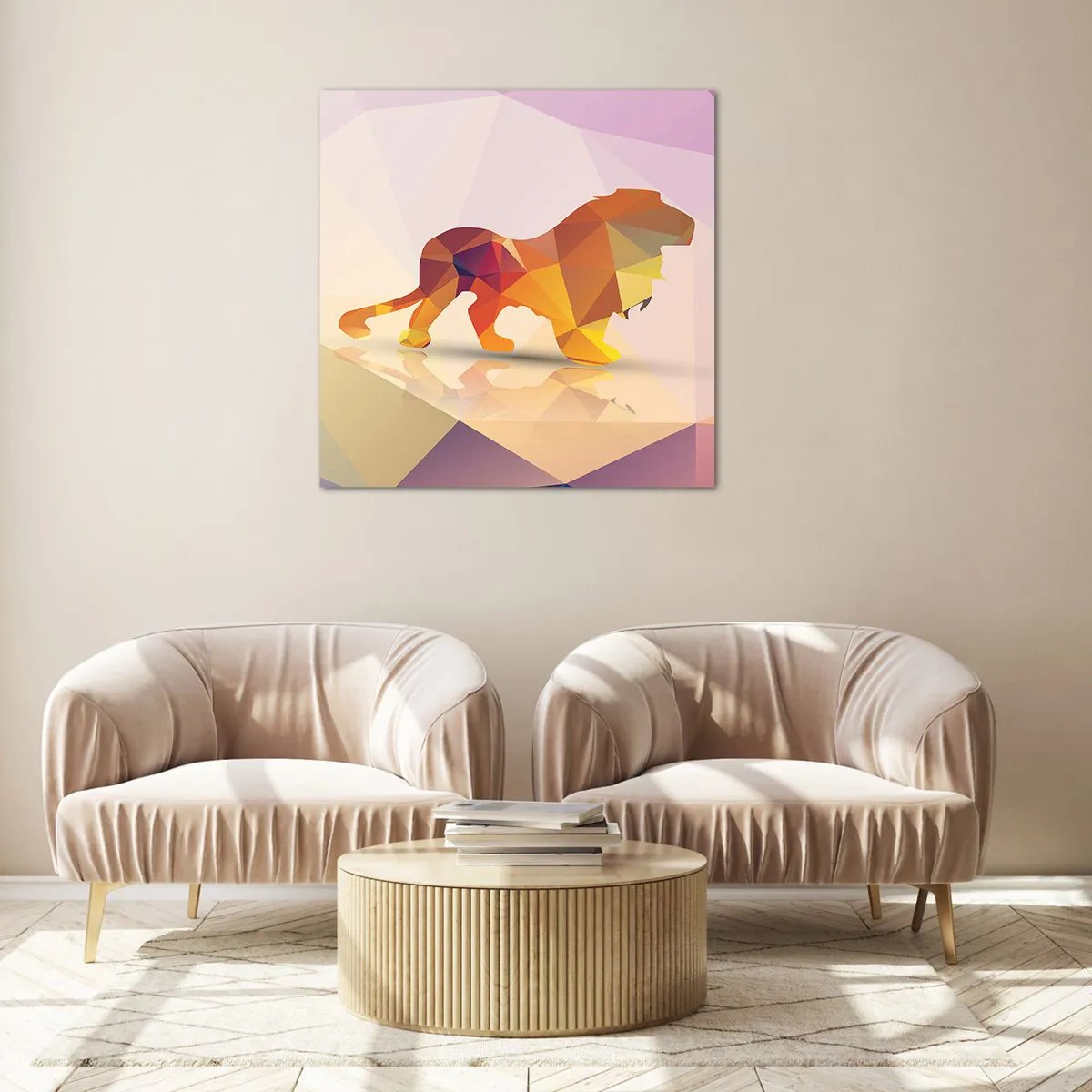 Obraz na szkle - Diamentowy król - 40x40 cm