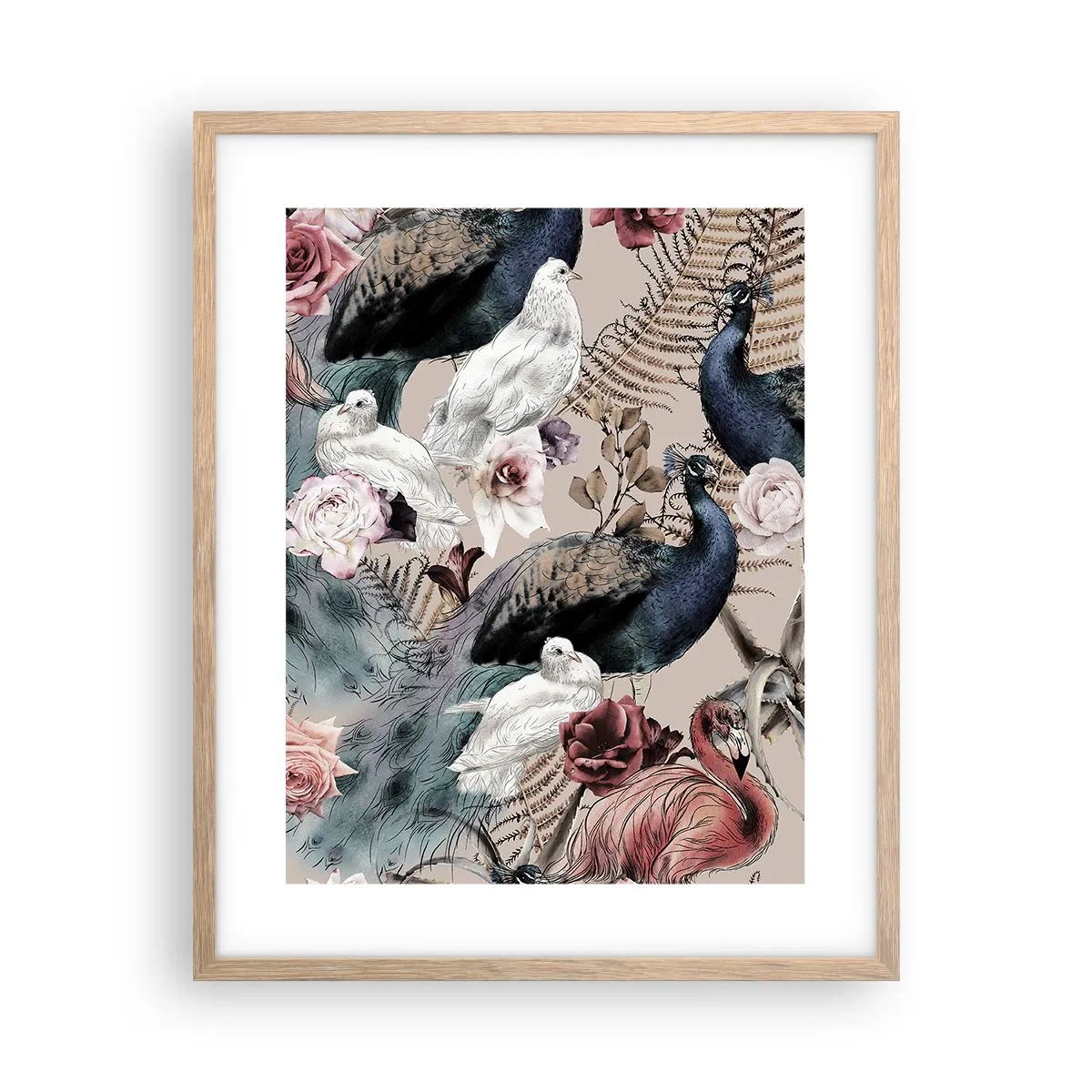 Plakat w ramie jasny dąb - W pałacowym ogrodzie - 40x50 cm
