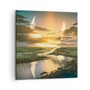 Obraz na płótnie - Gdzieś w odległej galaktyce - 60x60 cm