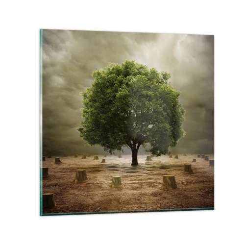 Obraz na szkle - Cała nadzieja - 70x70 cm