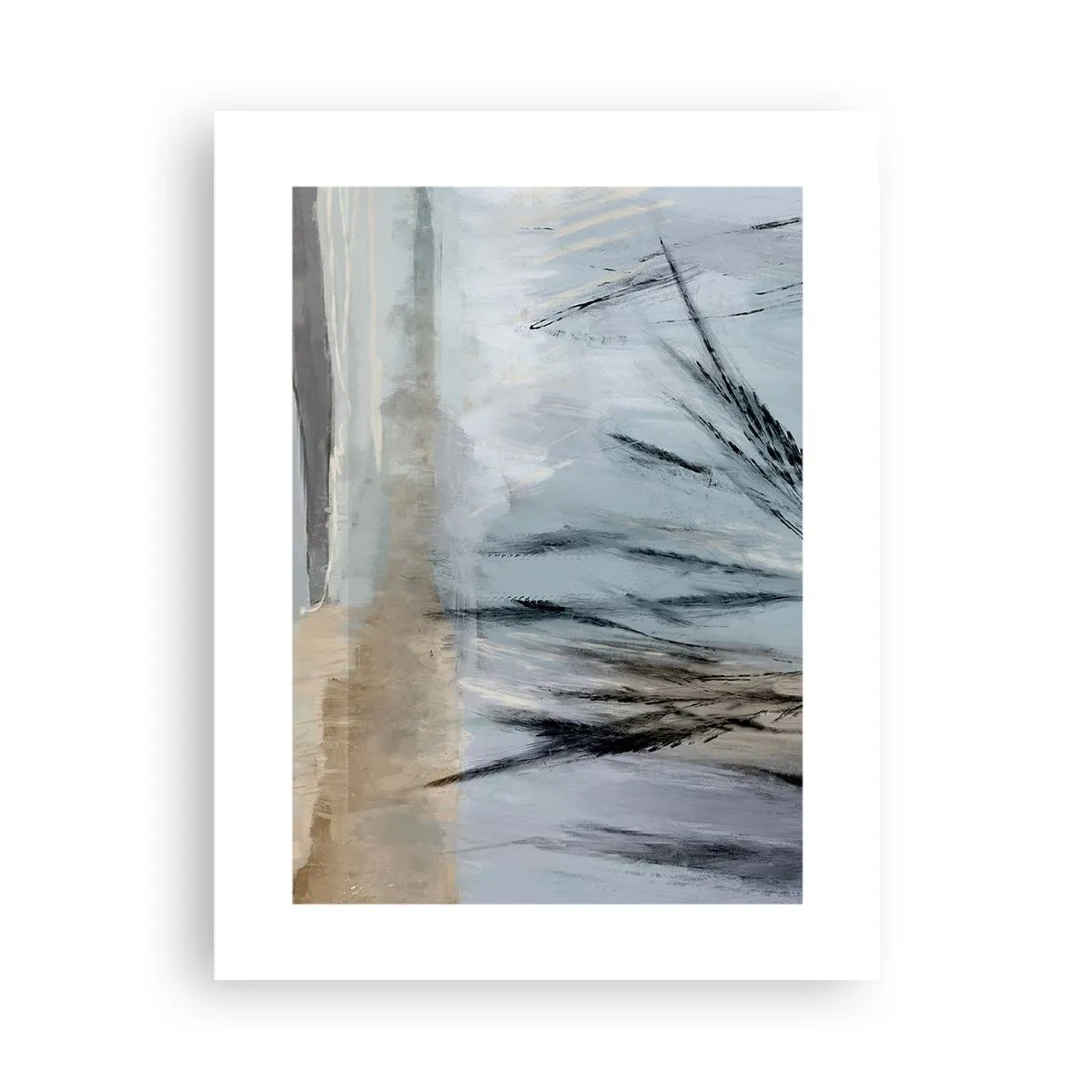 Plakat - Zimowe pola - 30x40 cm