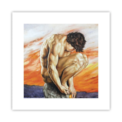 Plakat - Zatopiony w sobie - 30x30 cm