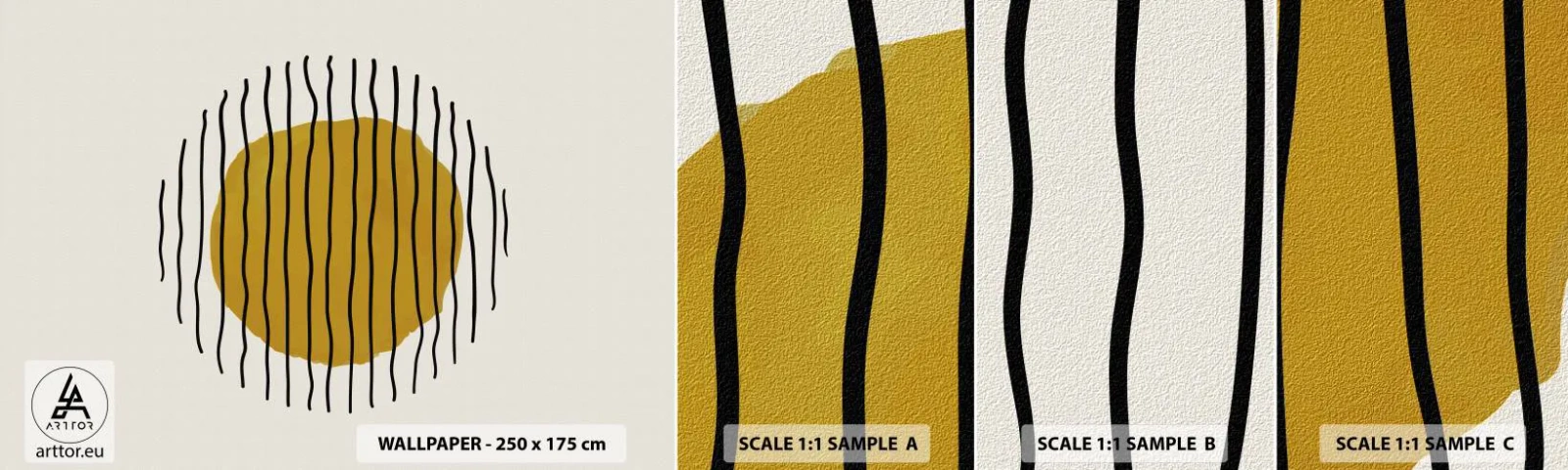 Fototapeta Próbka Samoprzylepna Deluxe Sticker - Abstrakcja drżąca od żaru - Abstrakcja, Sztuka, Minimalizm - 100x30 cm