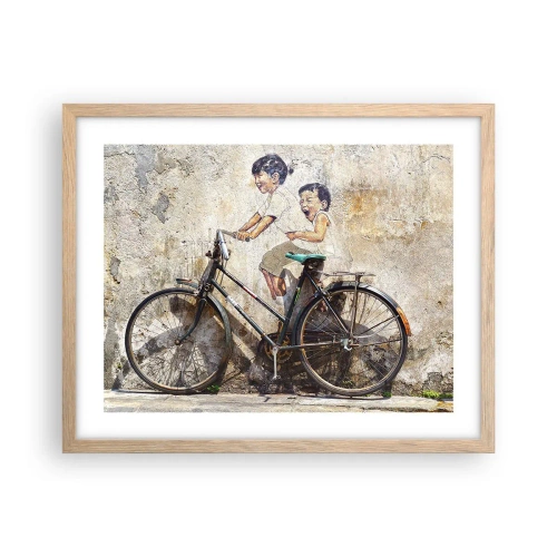 Plakat w ramie jasny dąb - Prawda czy fałsz? - 50x40 cm