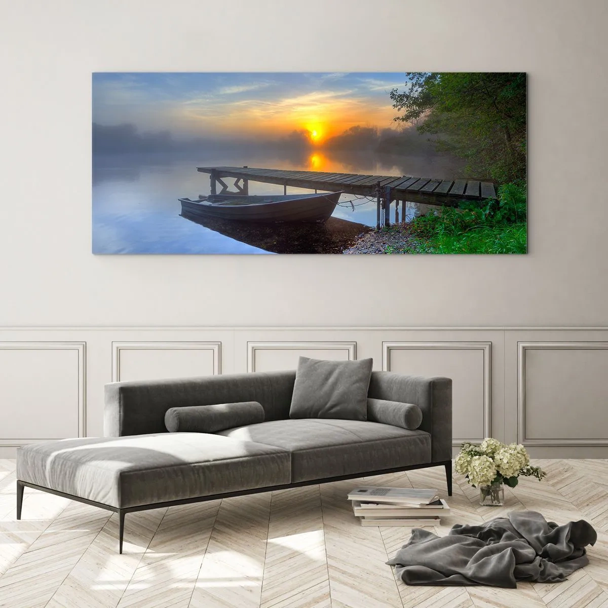 Obraz na szkle - Jak zwyczajne zamienia się w magiczne - 90x30 cm