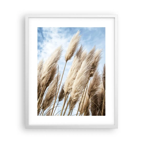 Plakat w białej ramie - Słoneczna i wietrzna pieszczota - 40x50 cm
