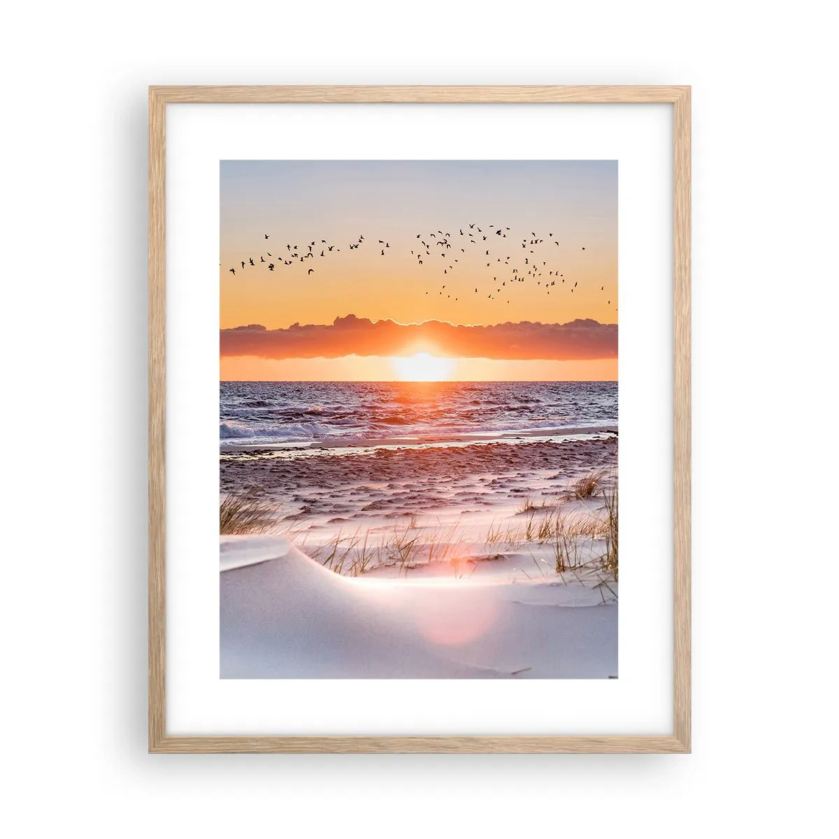 Plakat w ramie jasny dąb - Pejzaż horyzontalny - 40x50 cm