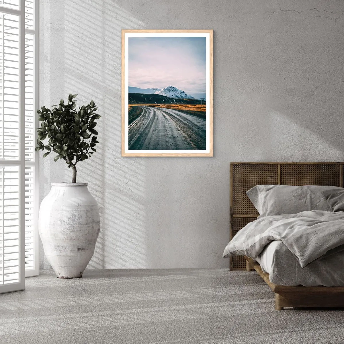 Plakat w ramie jasny dąb - W islandzkim klimacie - 30x40 cm