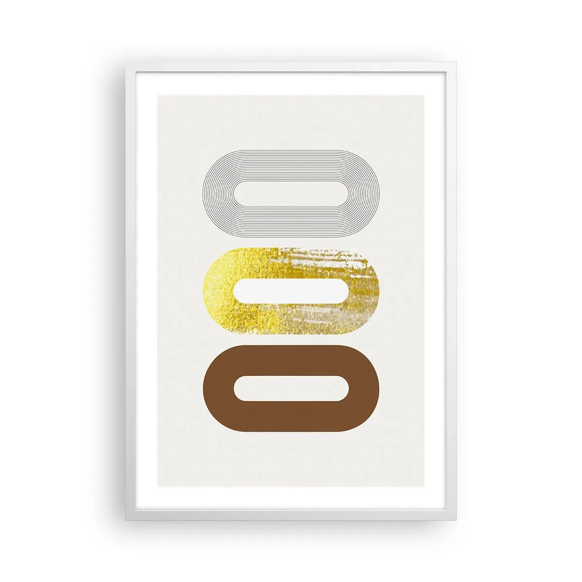 Plakat w białej ramie - Ooo! - 50x70 cm