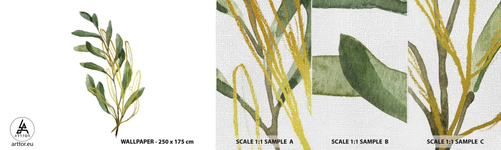 Fototapeta Próbka Premium Canvas - Wszystko co dobre - Liście, Oliwka, Roślina - 100x30 cm