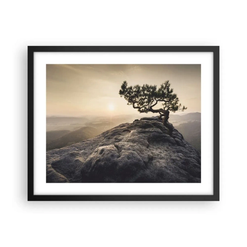 Plakat w czarnej ramie - Życie zawsze zwycięża - 50x40 cm