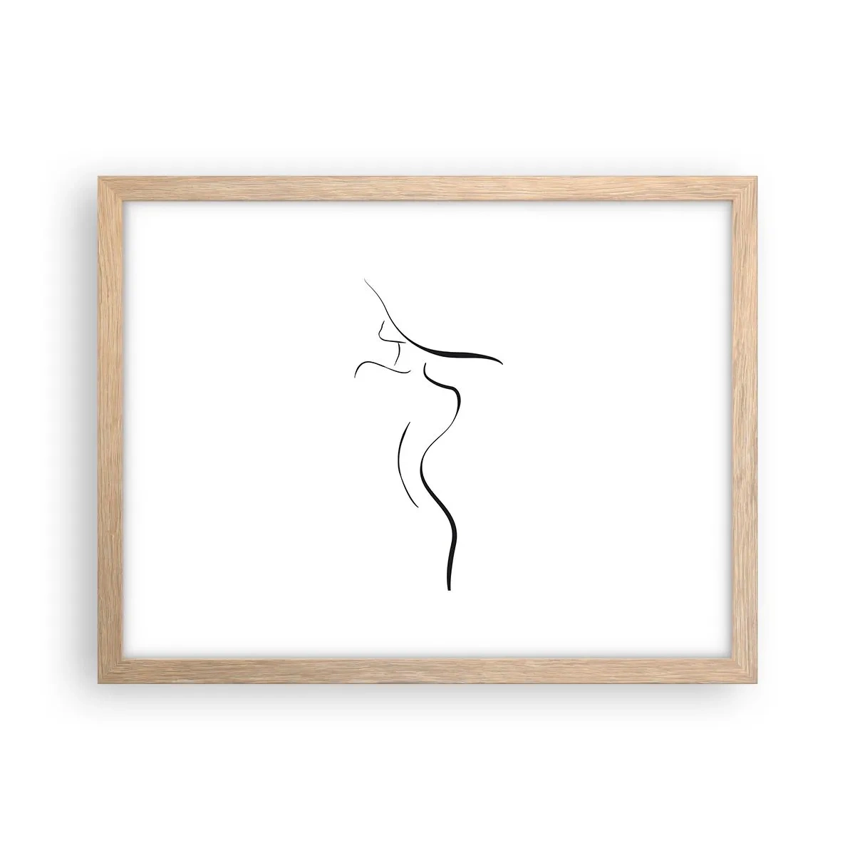 Plakat w ramie jasny dąb - Nieuchwytna jak fala - 40x30 cm